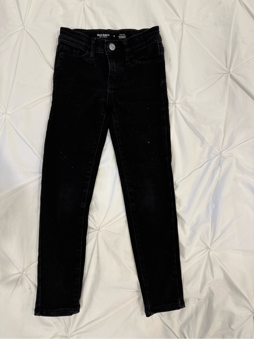 Old Navy Black Kids high rise jeggins